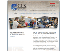 Tablet Screenshot of clkfoundation.org